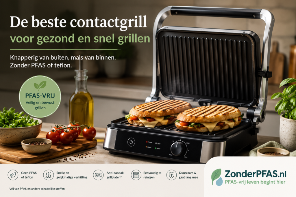 De beste contactgrill zonder PFAS of teflon